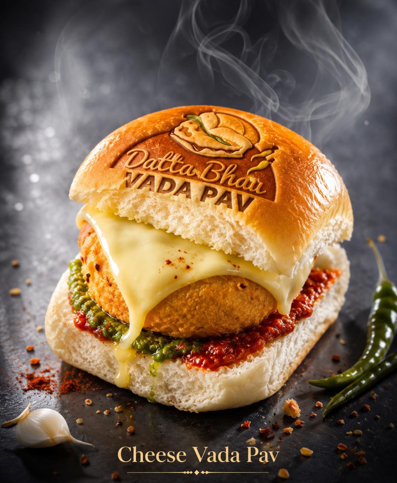 Cheese Vada Pav